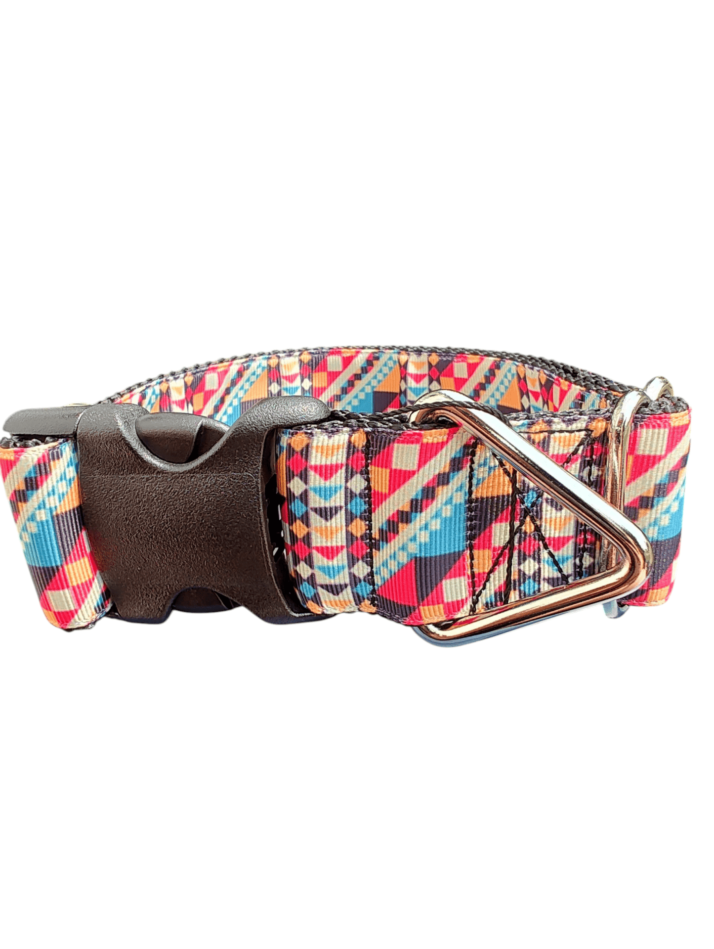 1.5" Wide Aztec Stripes Nylon Dog Collar - Paws & Play Paradise