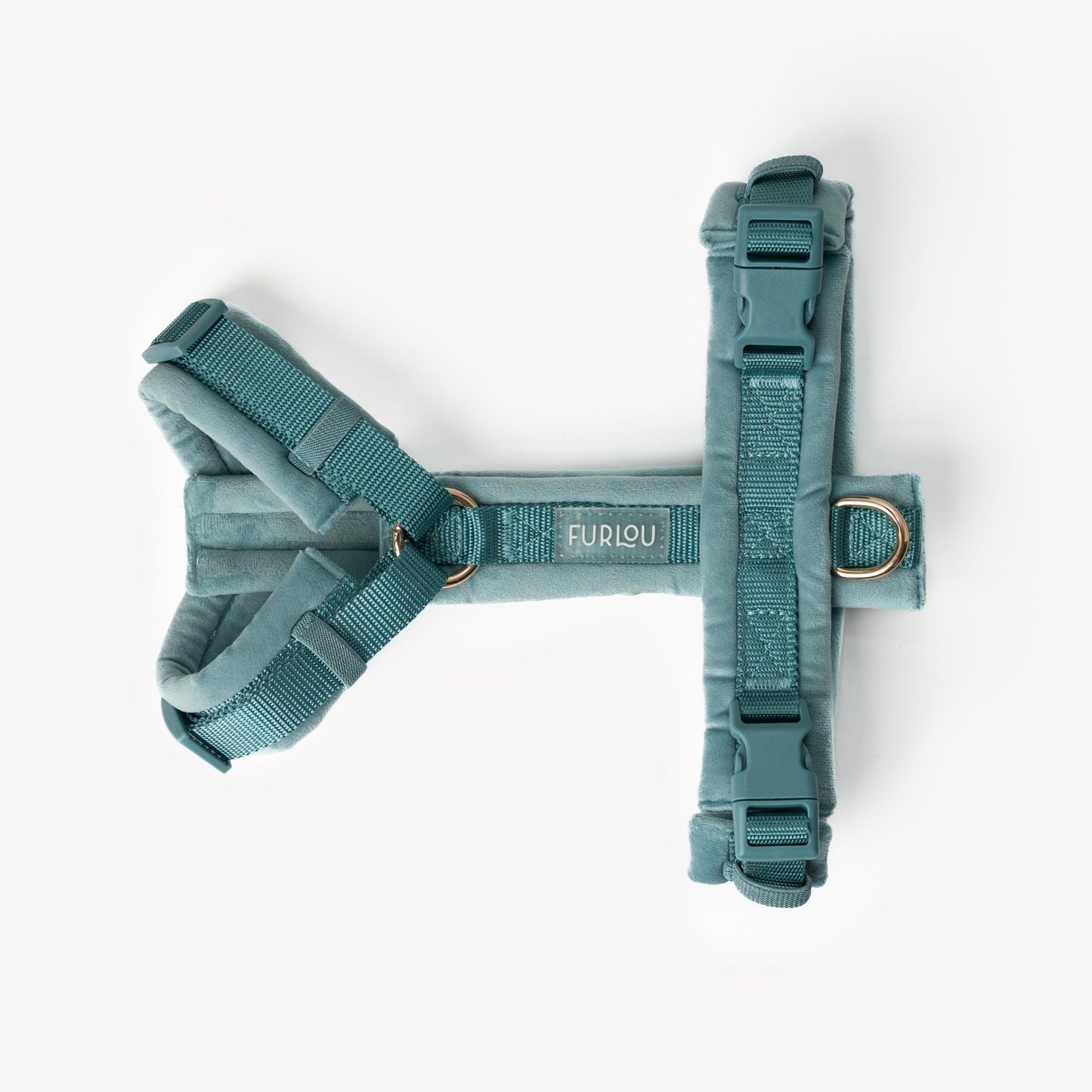 Blue - Velvet Dog Harness - Paws & Play Paradise