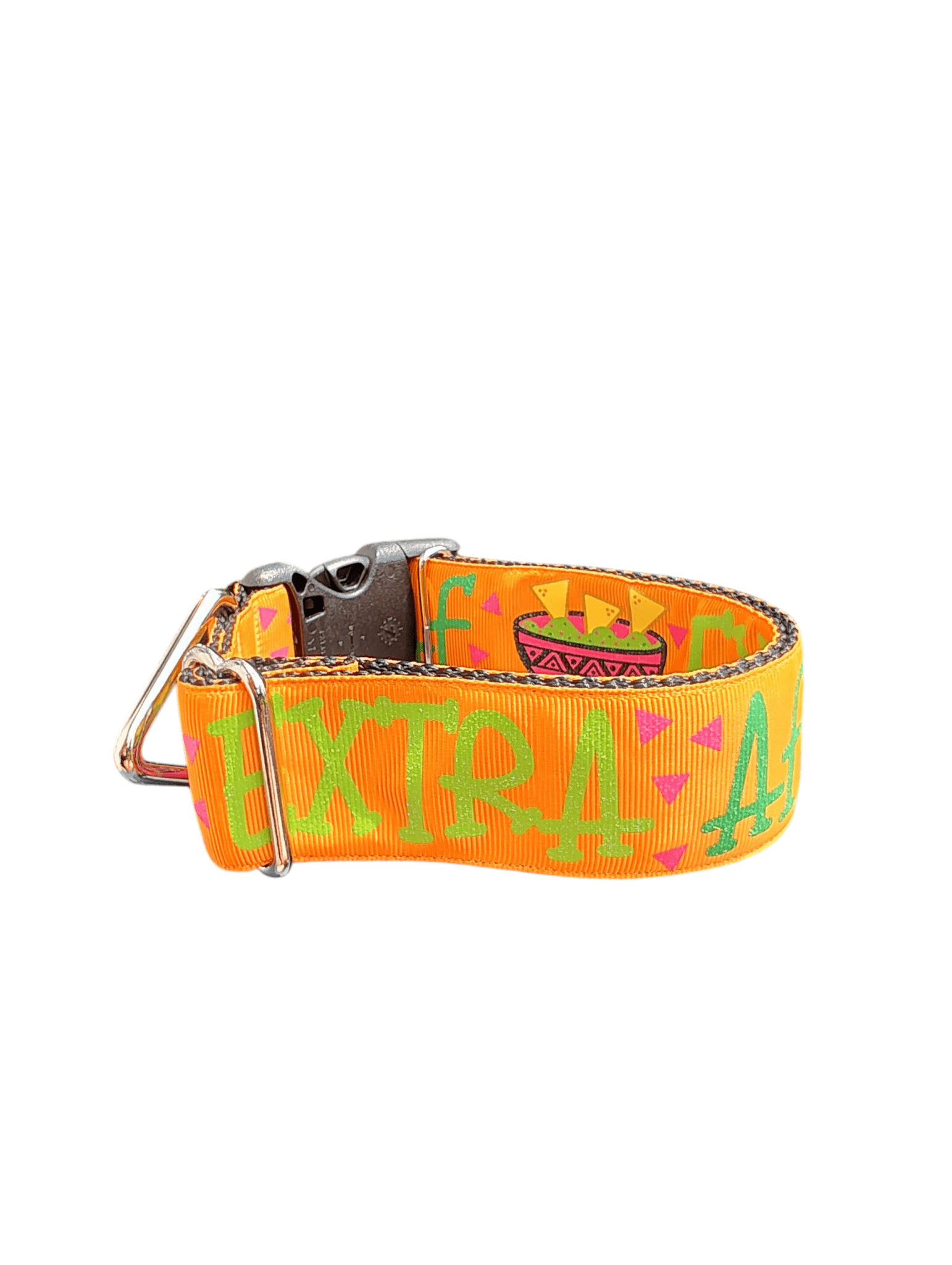 1.5" Wide Extra AF Chips & Guac Nylon Dog Collar - Paws & Play Paradise