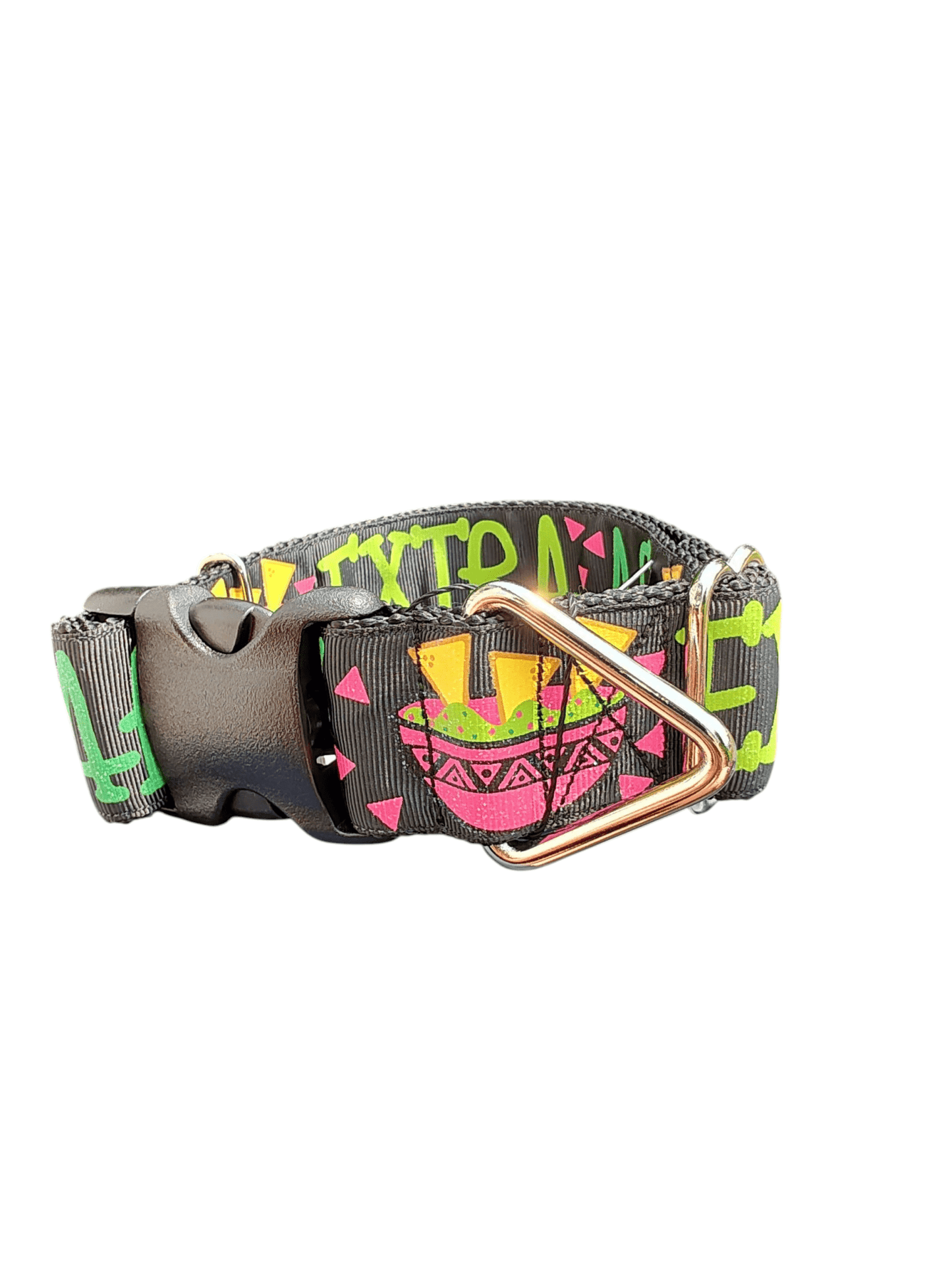 1.5" Wide Extra AF Chips & Guac Nylon Dog Collar - Paws & Play Paradise