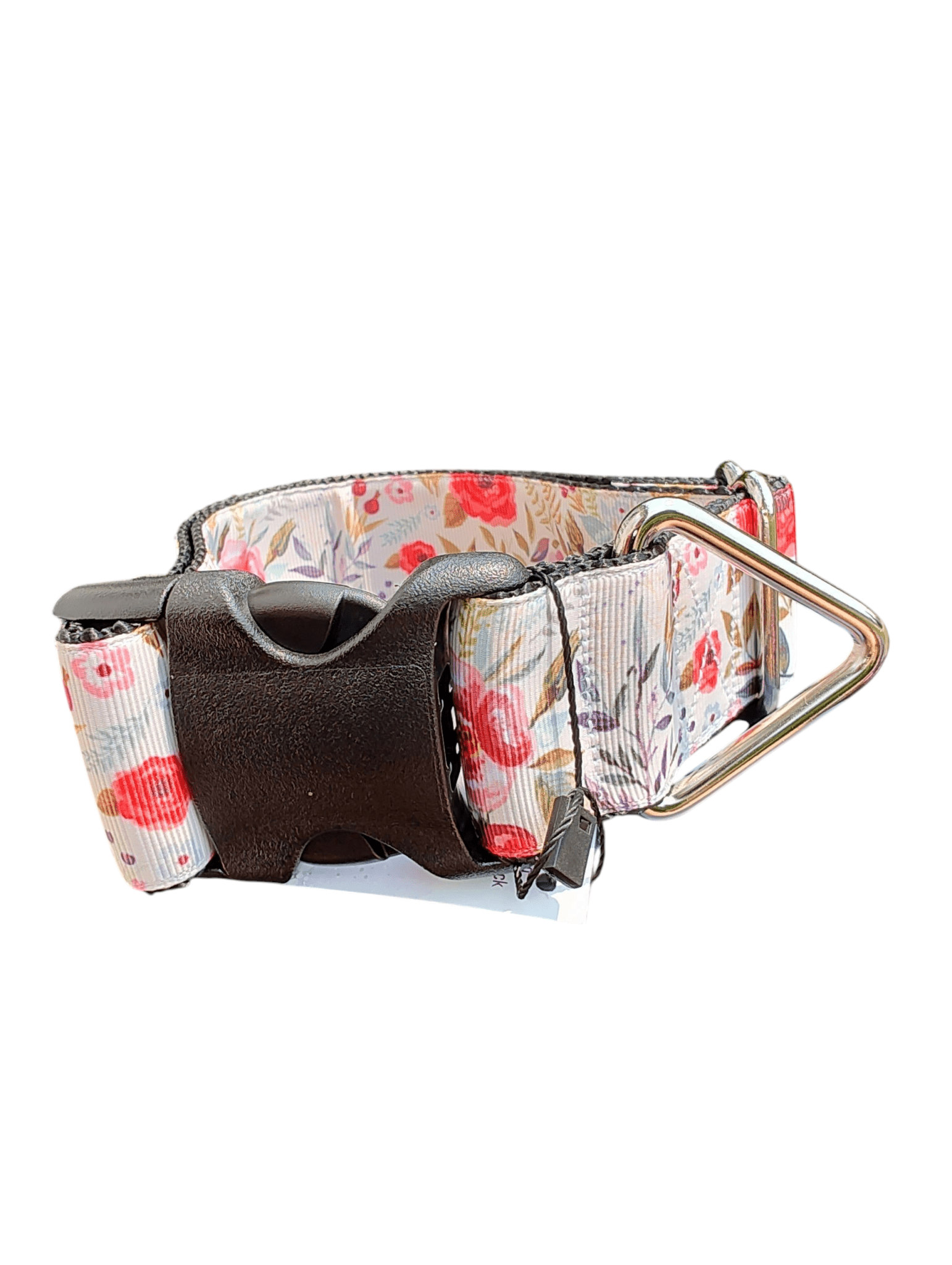 1.5" Wide Flowers & Leaves Nylon Dog Collar - Paws & Play Paradise