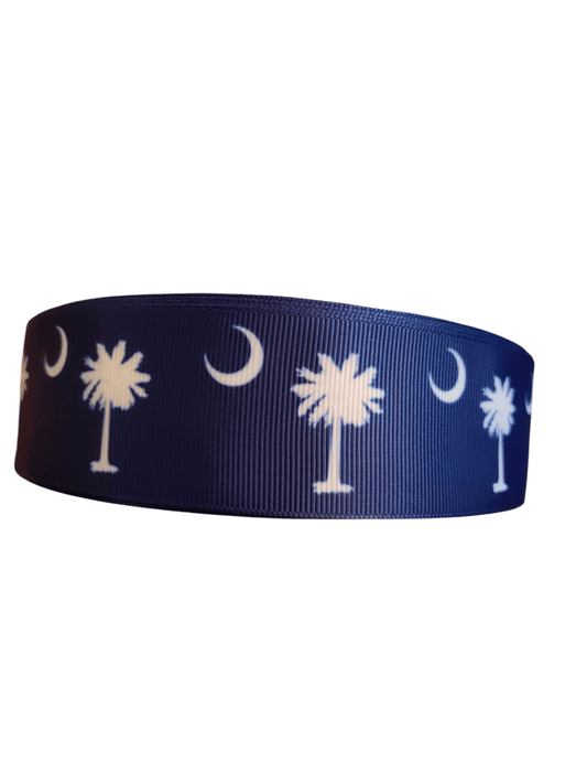 1.5" Wide Moon and Palm Nylon Dog Collar - Paws & Play Paradise
