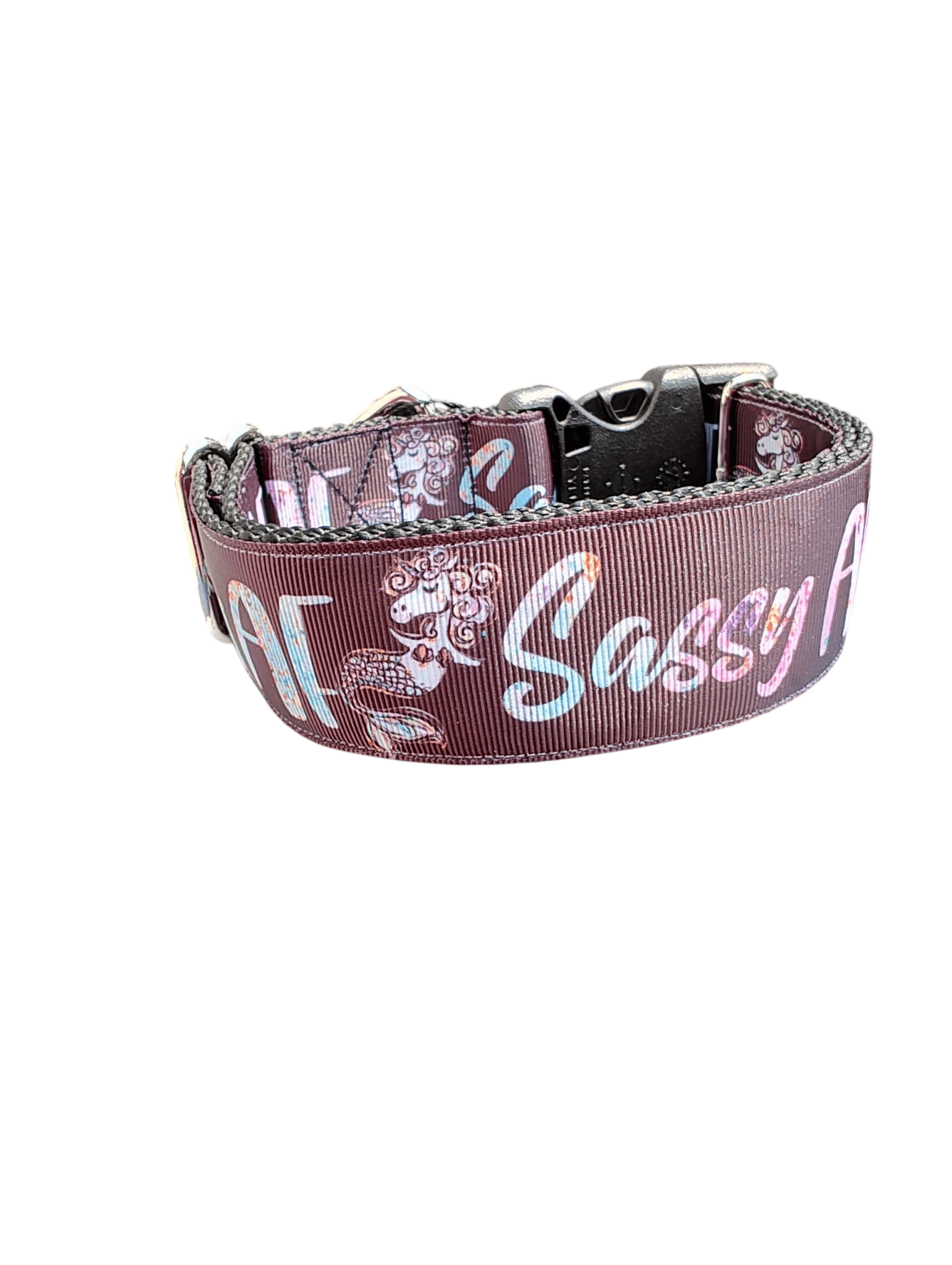 1.5" Wide Sassy AF Nylon Dog Collar - Paws & Play Paradise