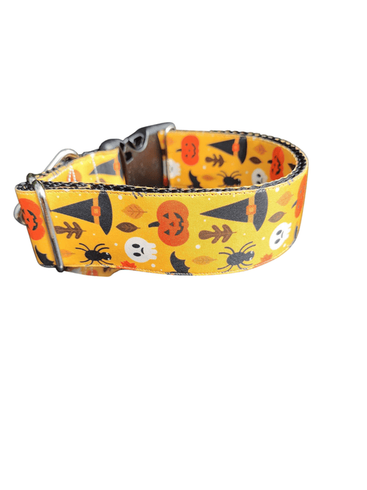 1.5" Wide Spooky Night Nylon Dog Collar - Paws & Play Paradise