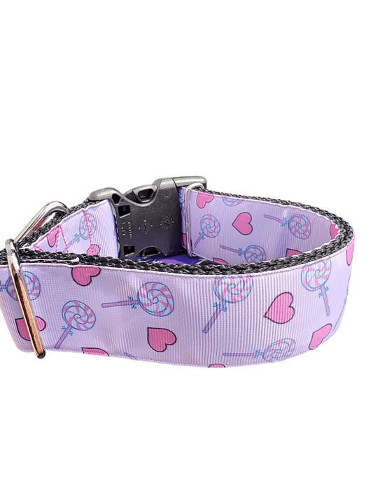 1.5" Wide Sweet Sugar Nylon Dog Collar - Paws & Play Paradise