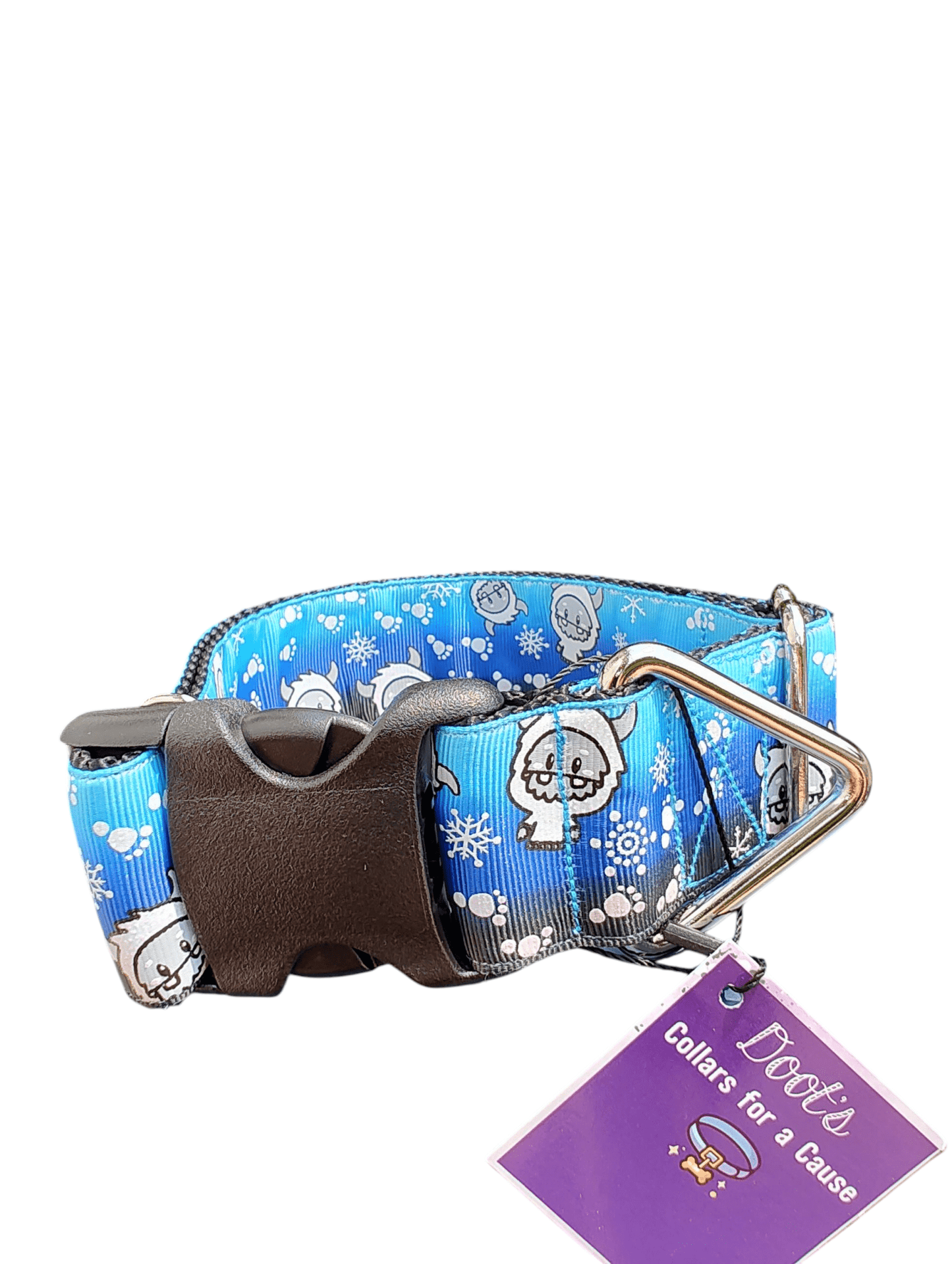 1.5" Wide Yeti Cryptid Nylon Dog Collar - Paws & Play Paradise