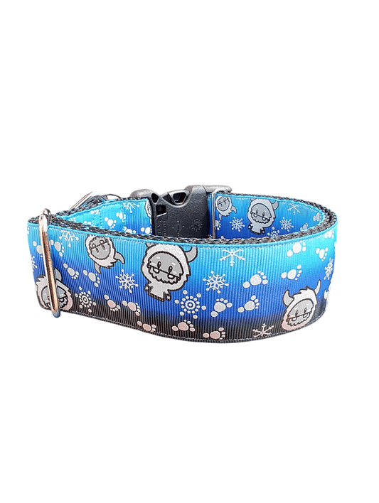 1.5" Wide Yeti Cryptid Nylon Dog Collar - Paws & Play Paradise