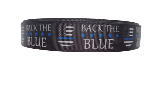 Back the Blue Nylon Dog Collar - Paws & Play Paradise