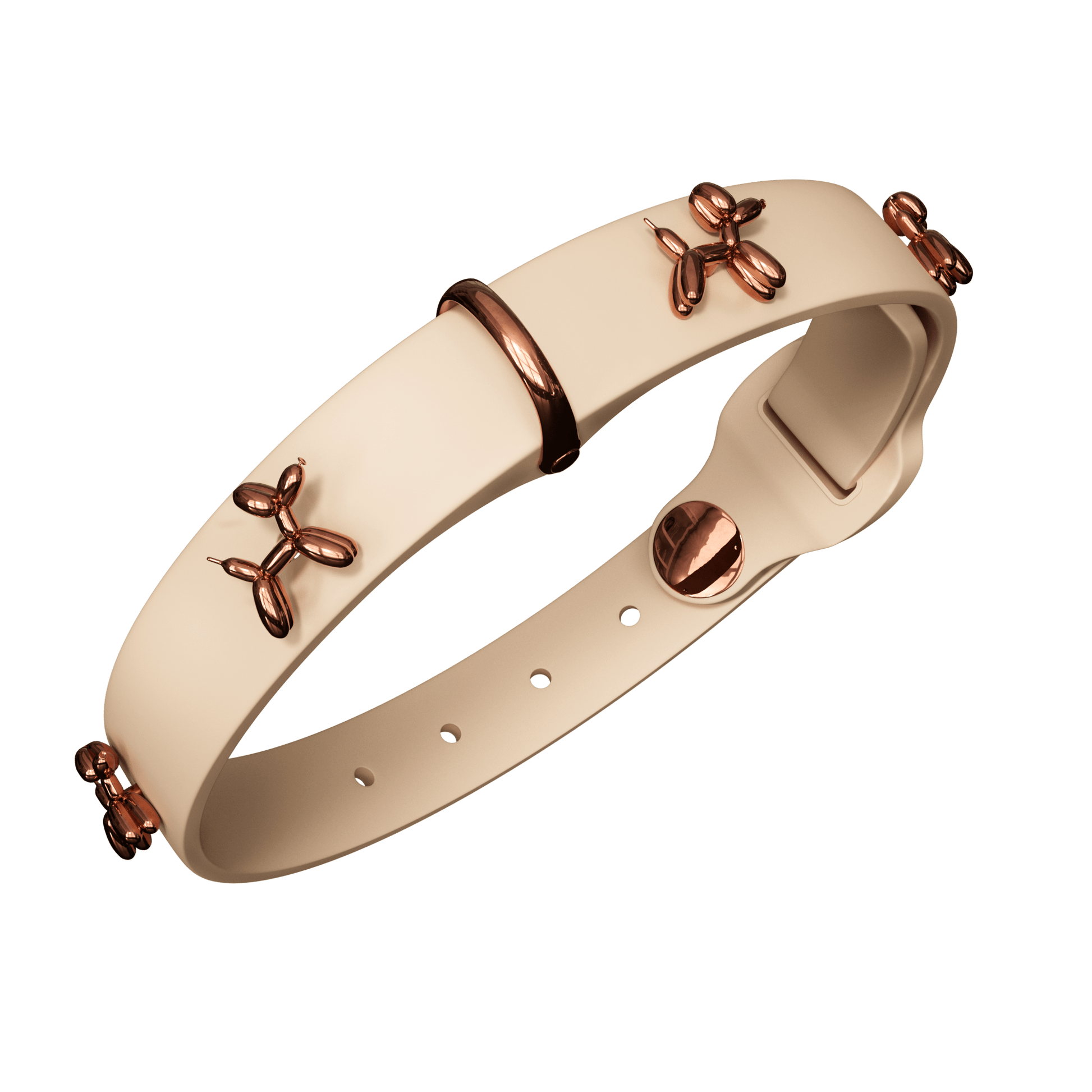 Ballon Beige Dog Collar | Premium Collar | SANDDOG - Paws & Play Paradise