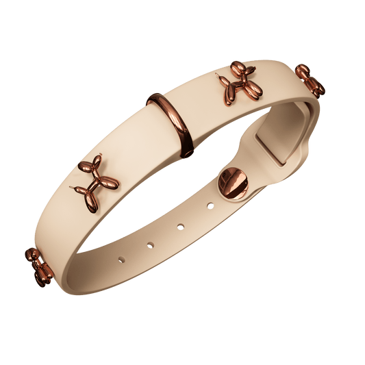 Ballon Beige Dog Collar | Premium Collar | SANDDOG - Paws & Play Paradise