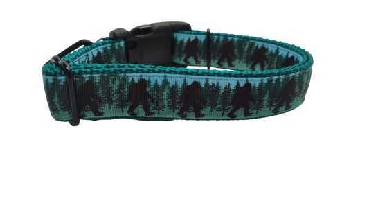 Bigfoot Forest Nylon Dog Collar - Paws & Play Paradise