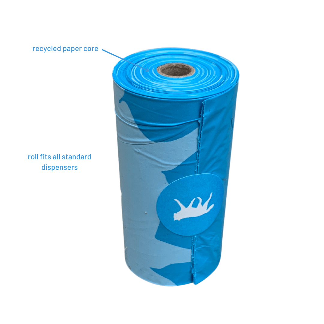 Bio - based Dog Poop Bags with Bamboo Dispenser - Paws & Play Paradise