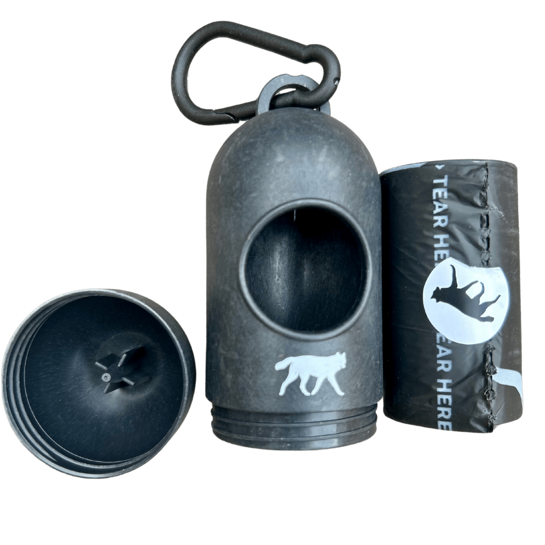 Bio - based Dog Poop Bags with Bamboo Dispenser - Paws & Play Paradise