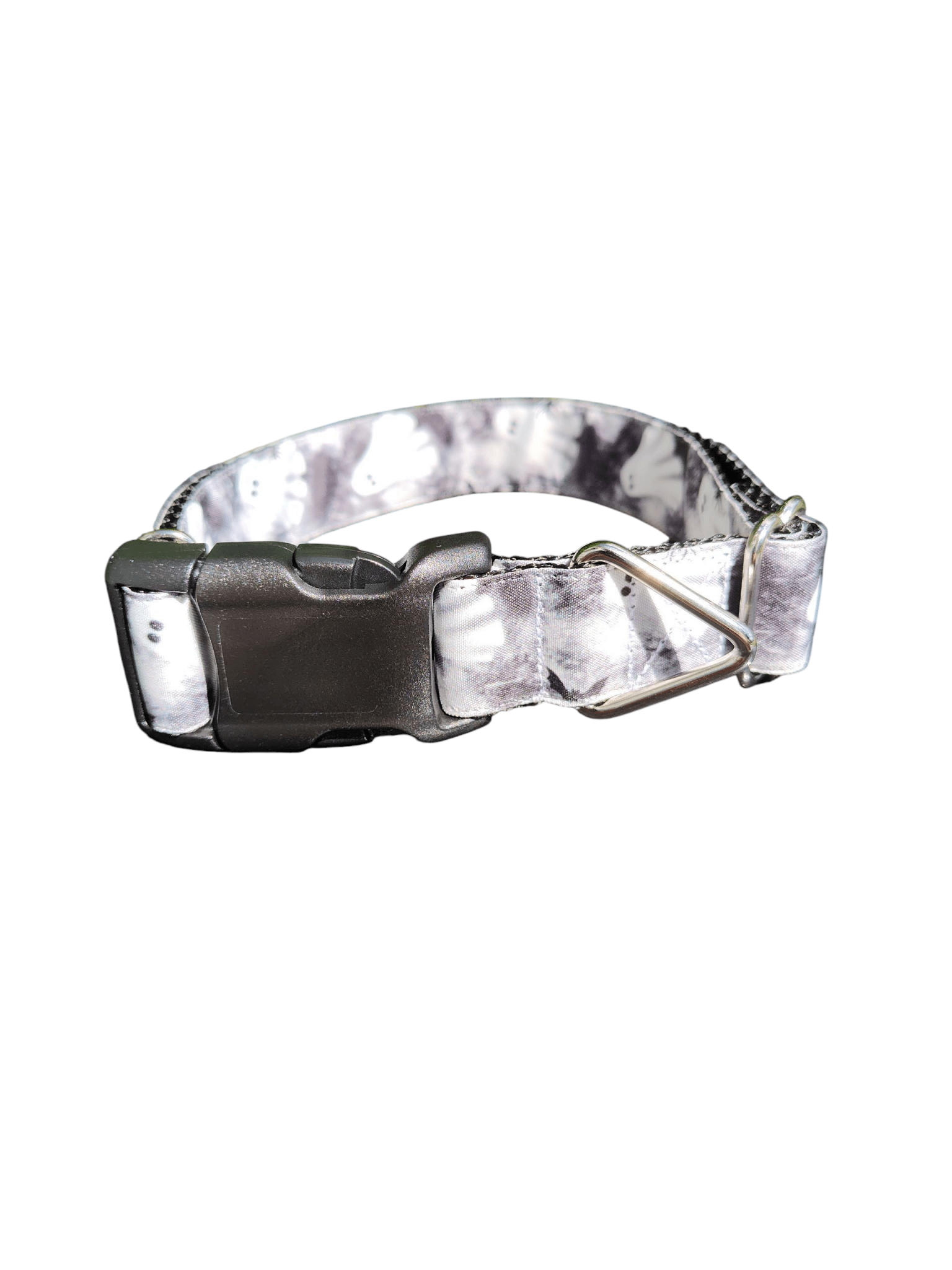 Black and White Ghosts Nylon Dog Collar - Paws & Play Paradise