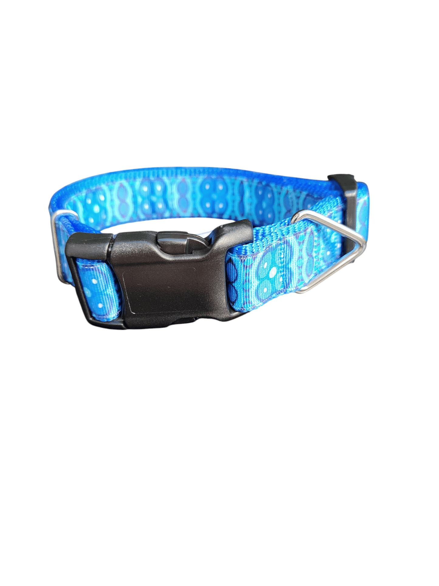 Blue African Tribal Nylon Dog Collar - Paws & Play Paradise