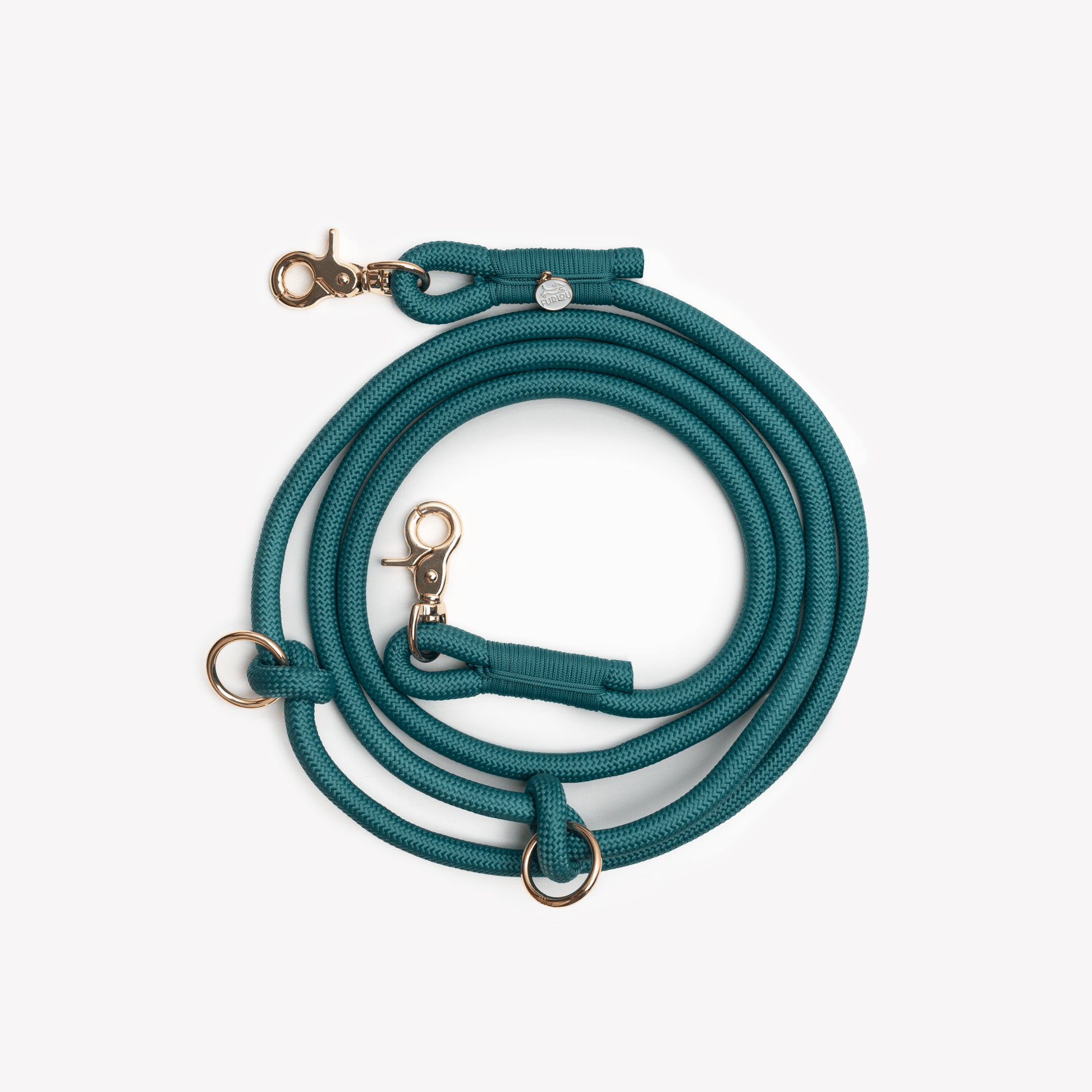 'Blue' - Hands Free Braided Leash - Paws & Play Paradise