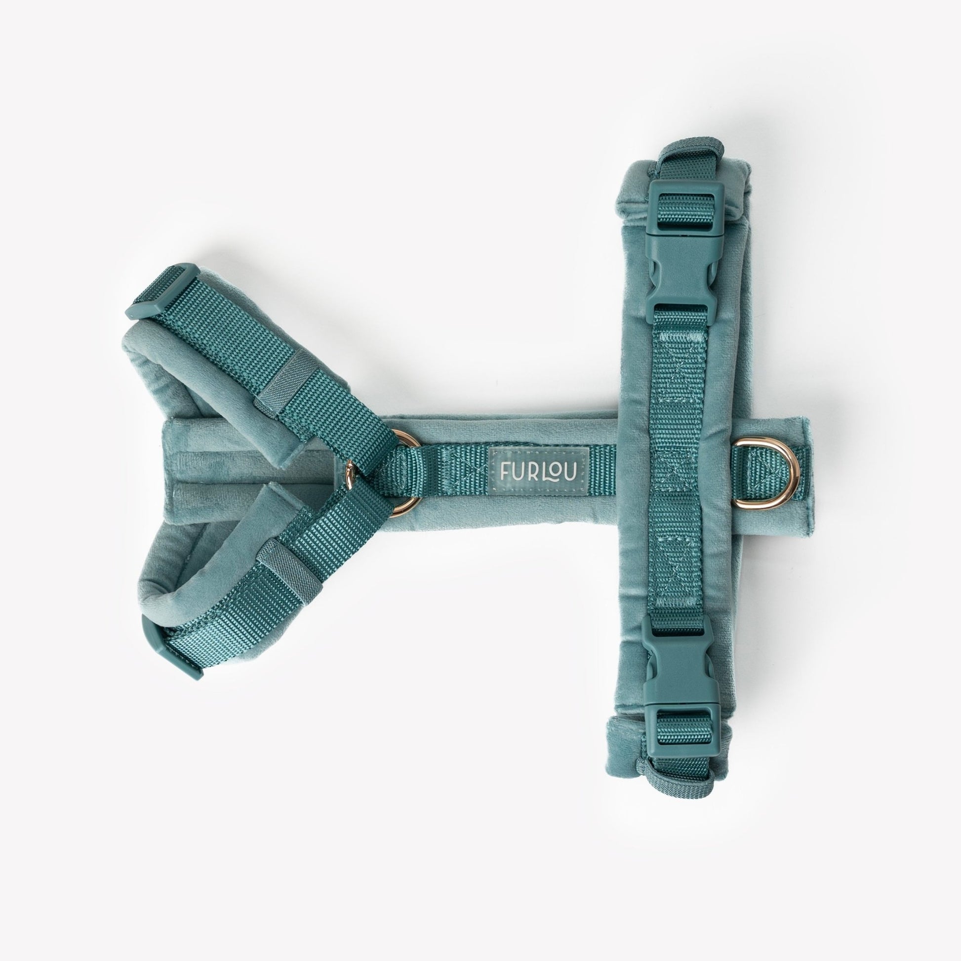 Blue - Velvet Dog Harness - Paws & Play Paradise