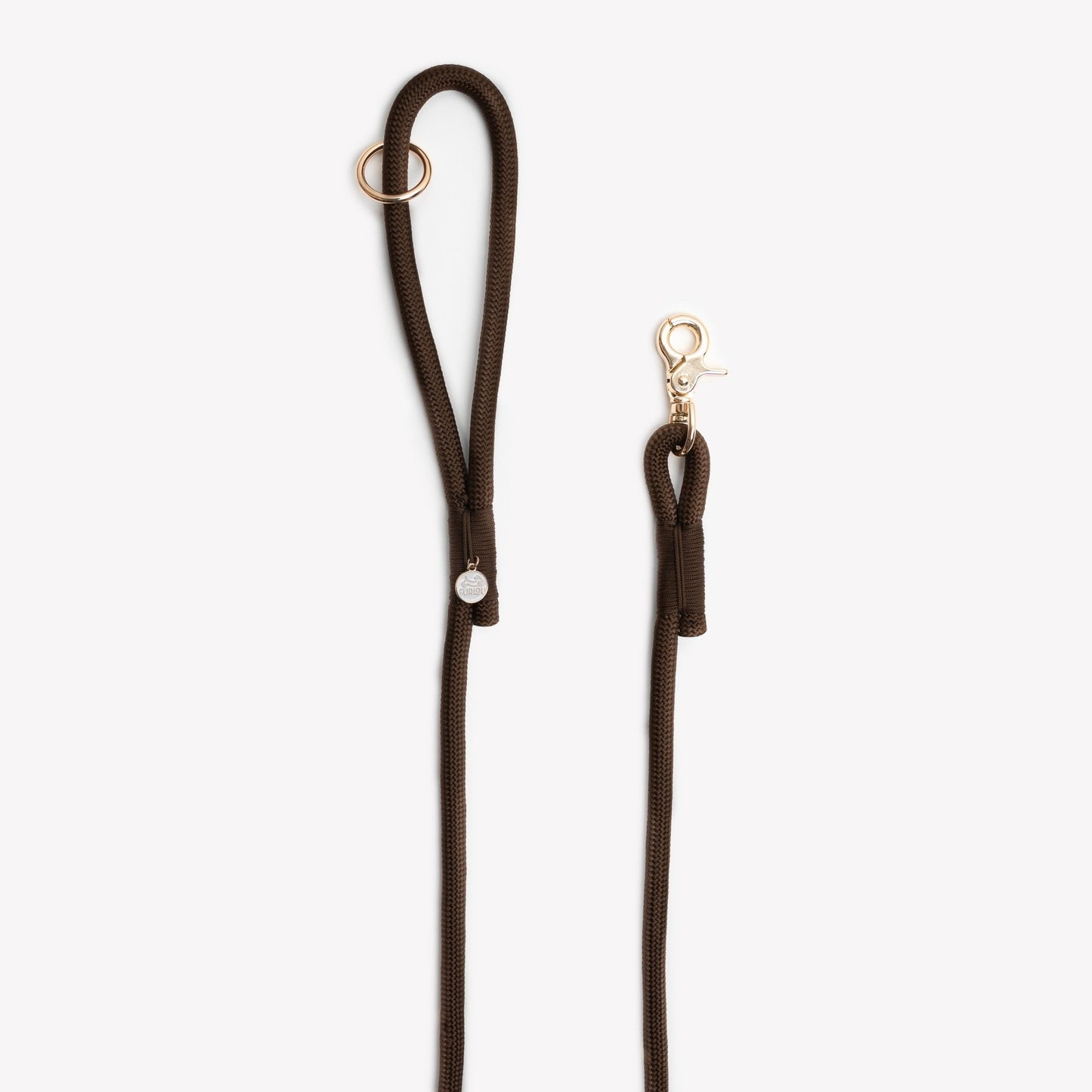 'Brown' - Braided Rope Leash - Paws & Play Paradise