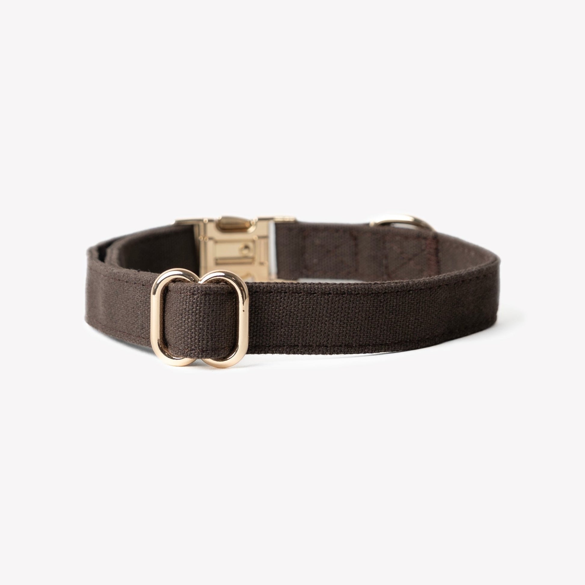 'Brown' - Canvas Dog Collar - Paws & Play Paradise