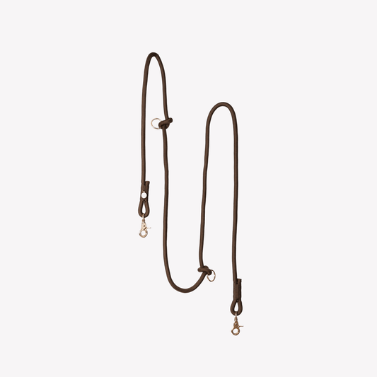 'Brown' - Hands Free Braided Leash - Paws & Play Paradise