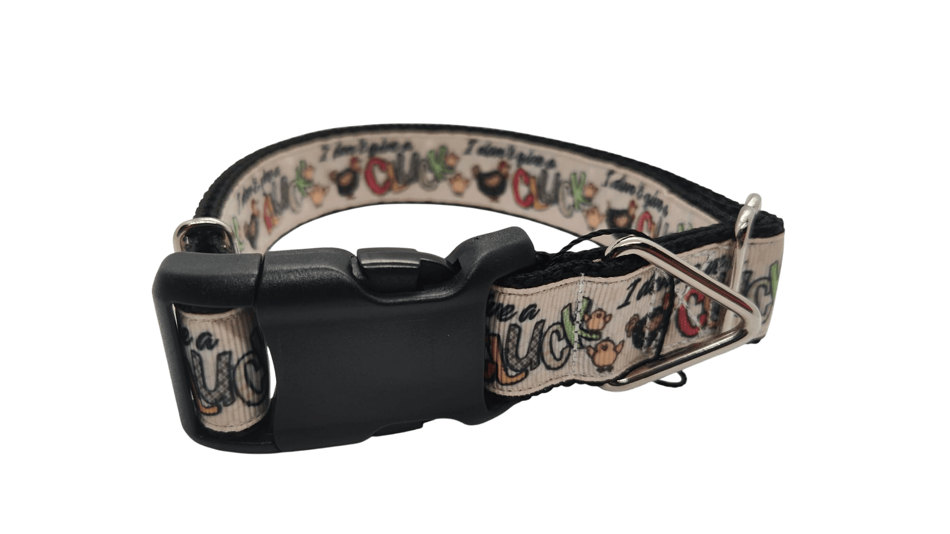 Don't Give A Cluck Nylon Dog Collar - Paws & Play Paradise