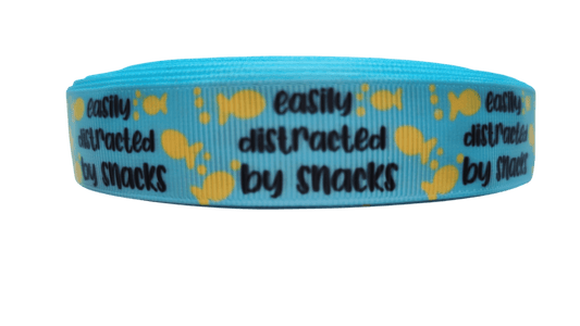 Easily Distracted By Snacks Nylon Dog Collar - Paws & Play Paradise