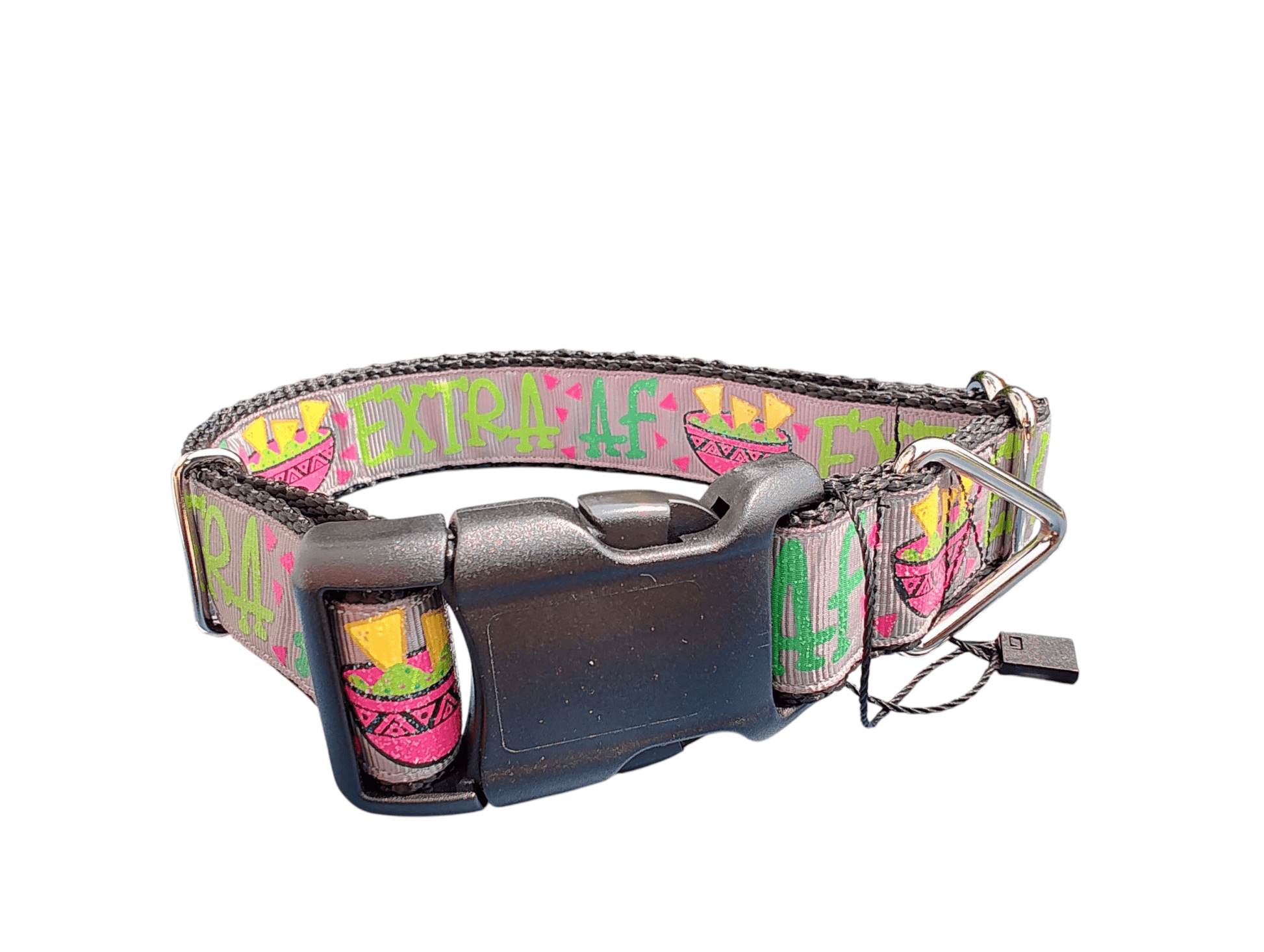 Extra AF Chips & Guac Nylon Dog Collar - Paws & Play Paradise