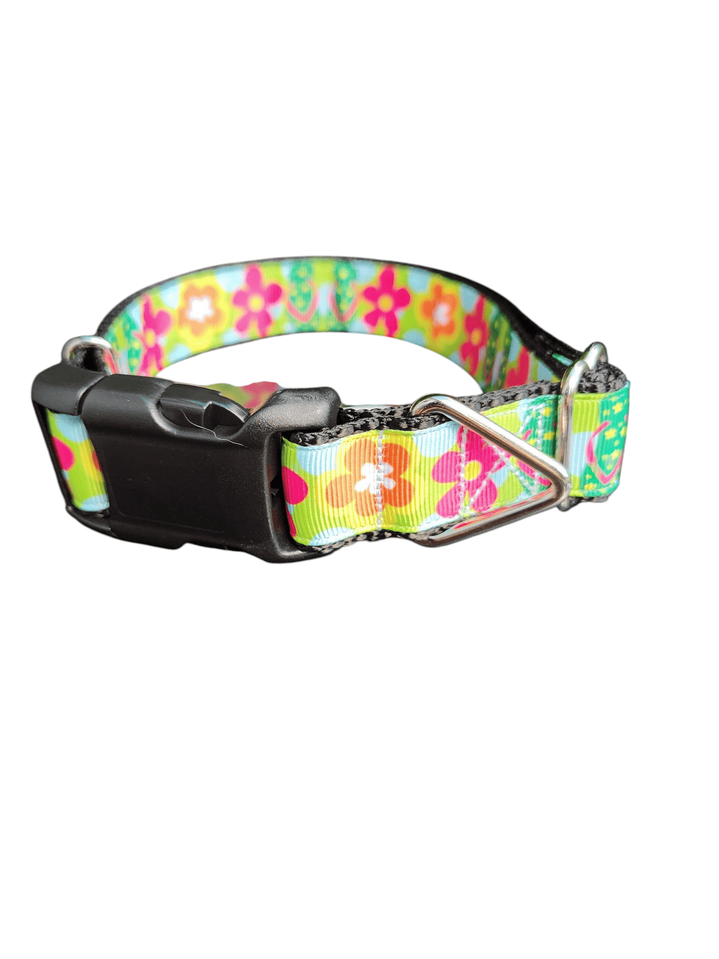 Flip Flops and Flowers Nylon Dog Collar - Paws & Play Paradise