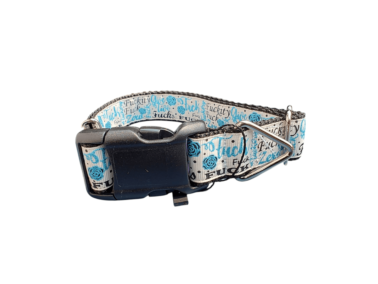 Give 2 Fucks Nylon Dog Collar - Paws & Play Paradise