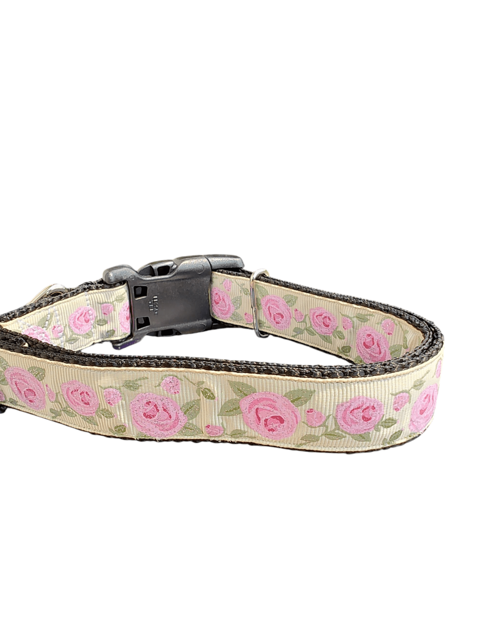 Glitter Roses Nylon Dog Collar - Paws & Play Paradise