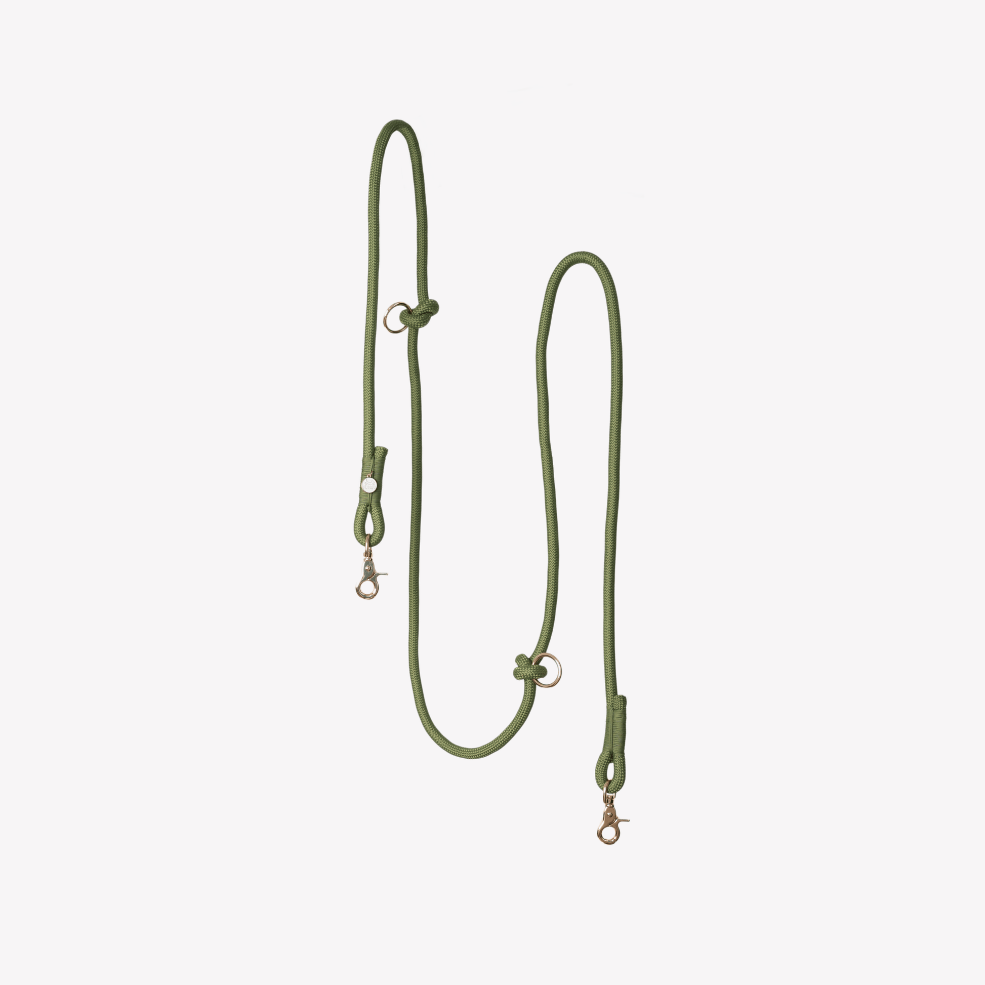 'Green' - Hands Free Braided Leash - Paws & Play Paradise