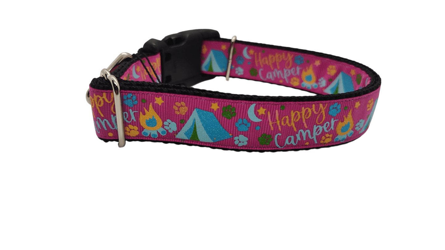 Happy Camper Nylon Dog Collar - Paws & Play Paradise