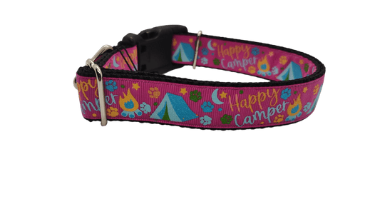 Happy Camper Nylon Dog Collar - Paws & Play Paradise