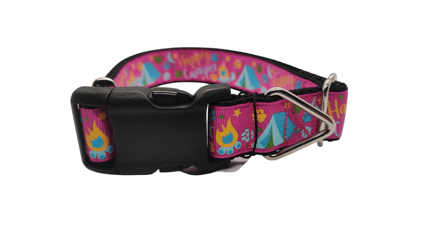Happy Camper Nylon Dog Collar - Paws & Play Paradise