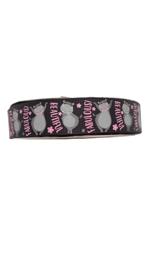 Hippo Nylon Dog Collar - Paws & Play Paradise