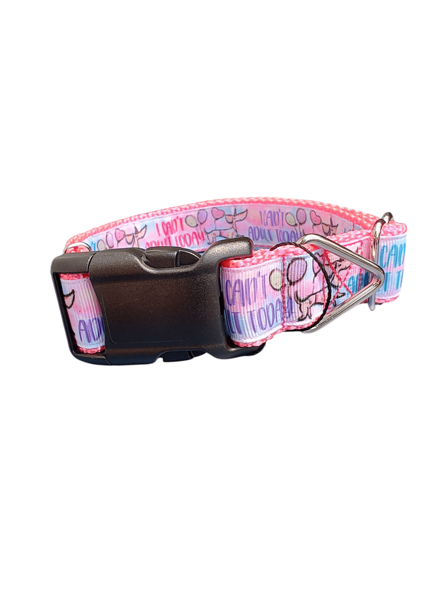 I Can't Adult Today Nylon Dog Collar - Paws & Play Paradise