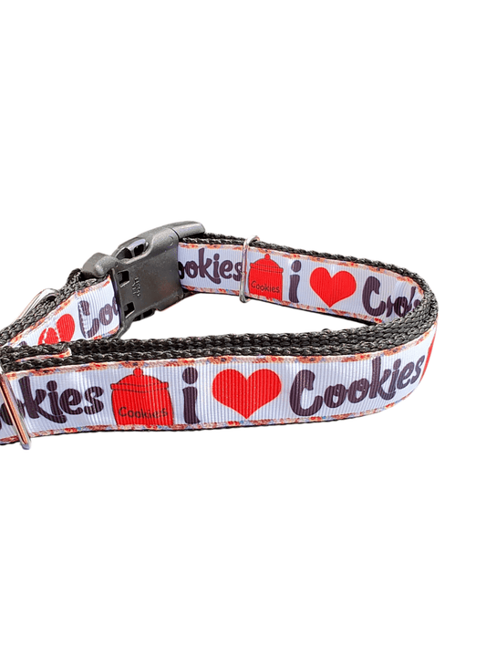 I Heart Cookies Nylon Dog Collar - Paws & Play Paradise