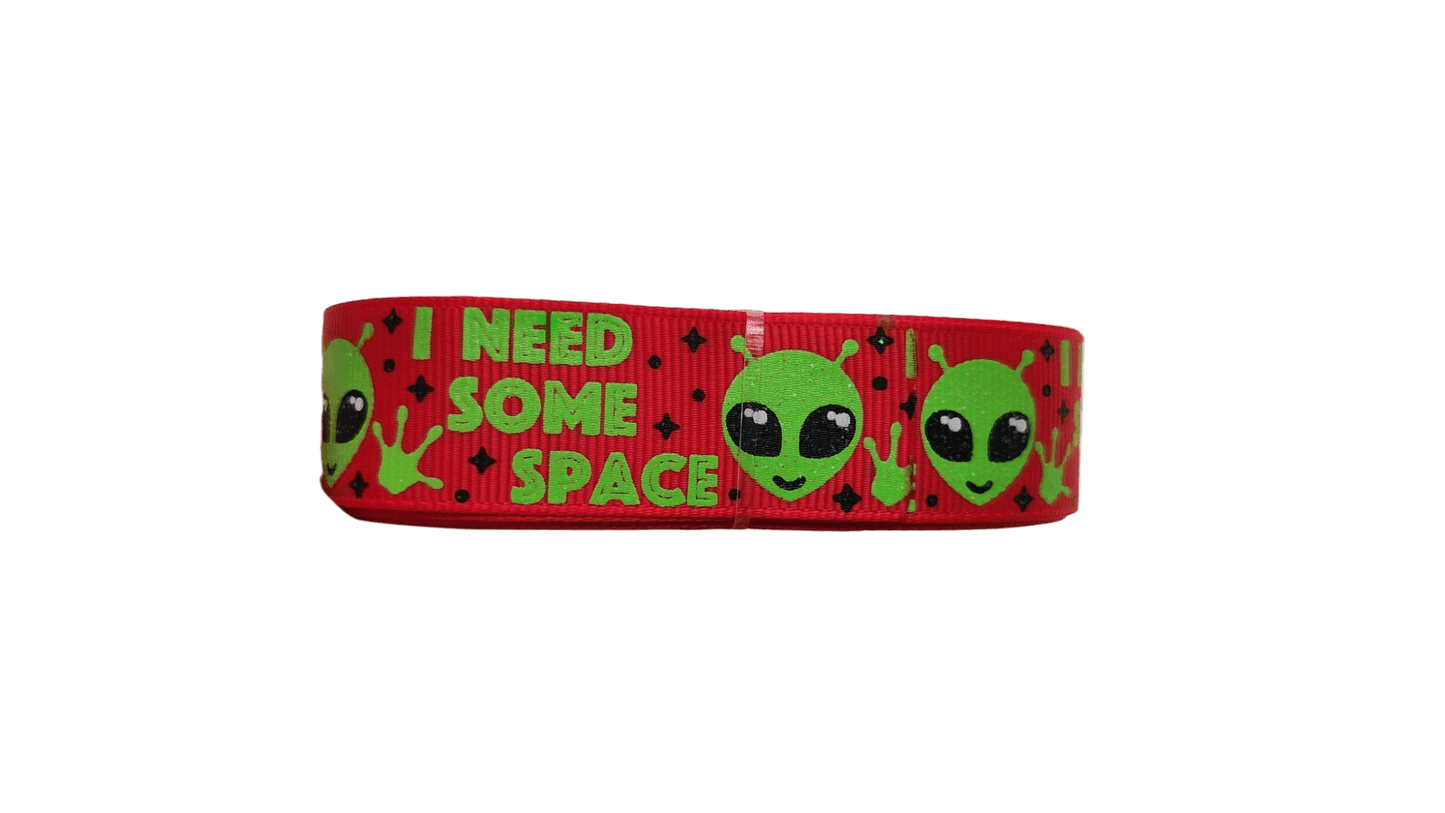 I Need Some Space Alien Nylon Dog Collar - Paws & Play Paradise