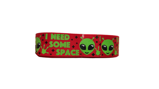I Need Some Space Alien Nylon Dog Collar - Paws & Play Paradise