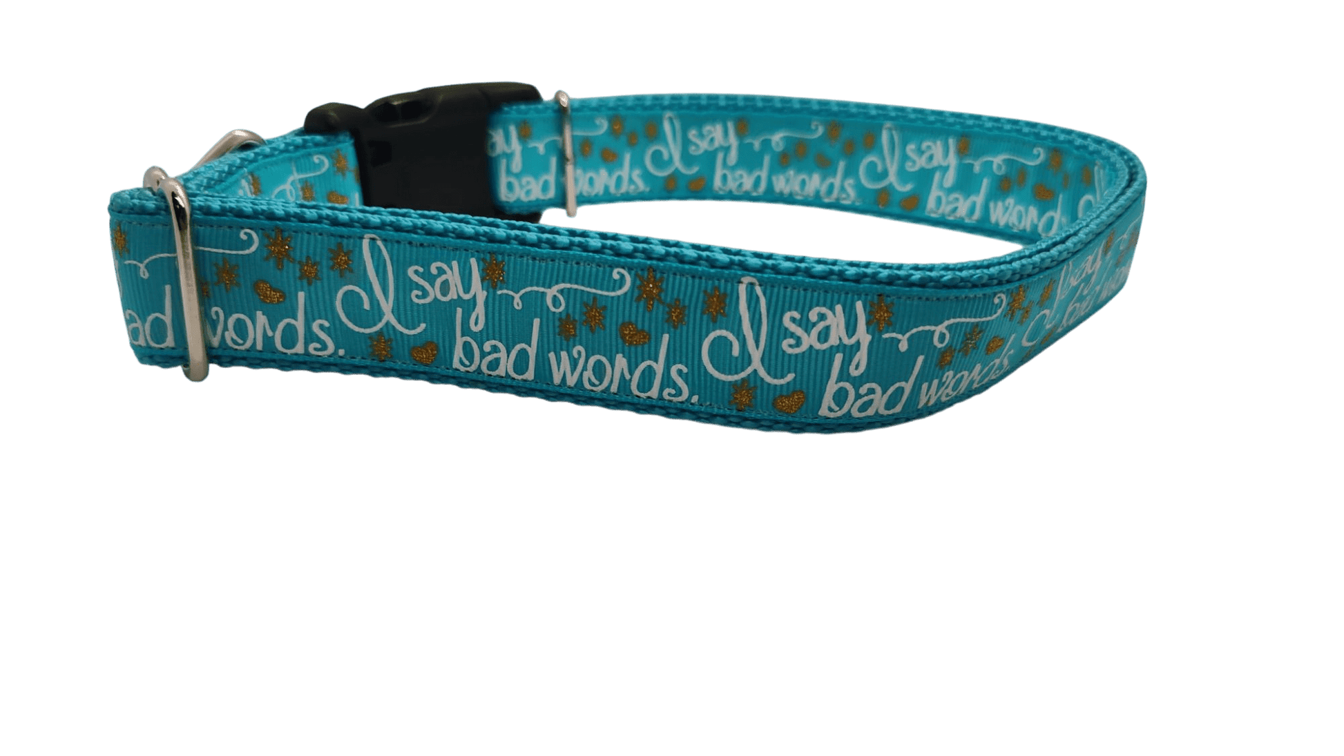 I Say Bad Words Nylon Dog Collar - Paws & Play Paradise