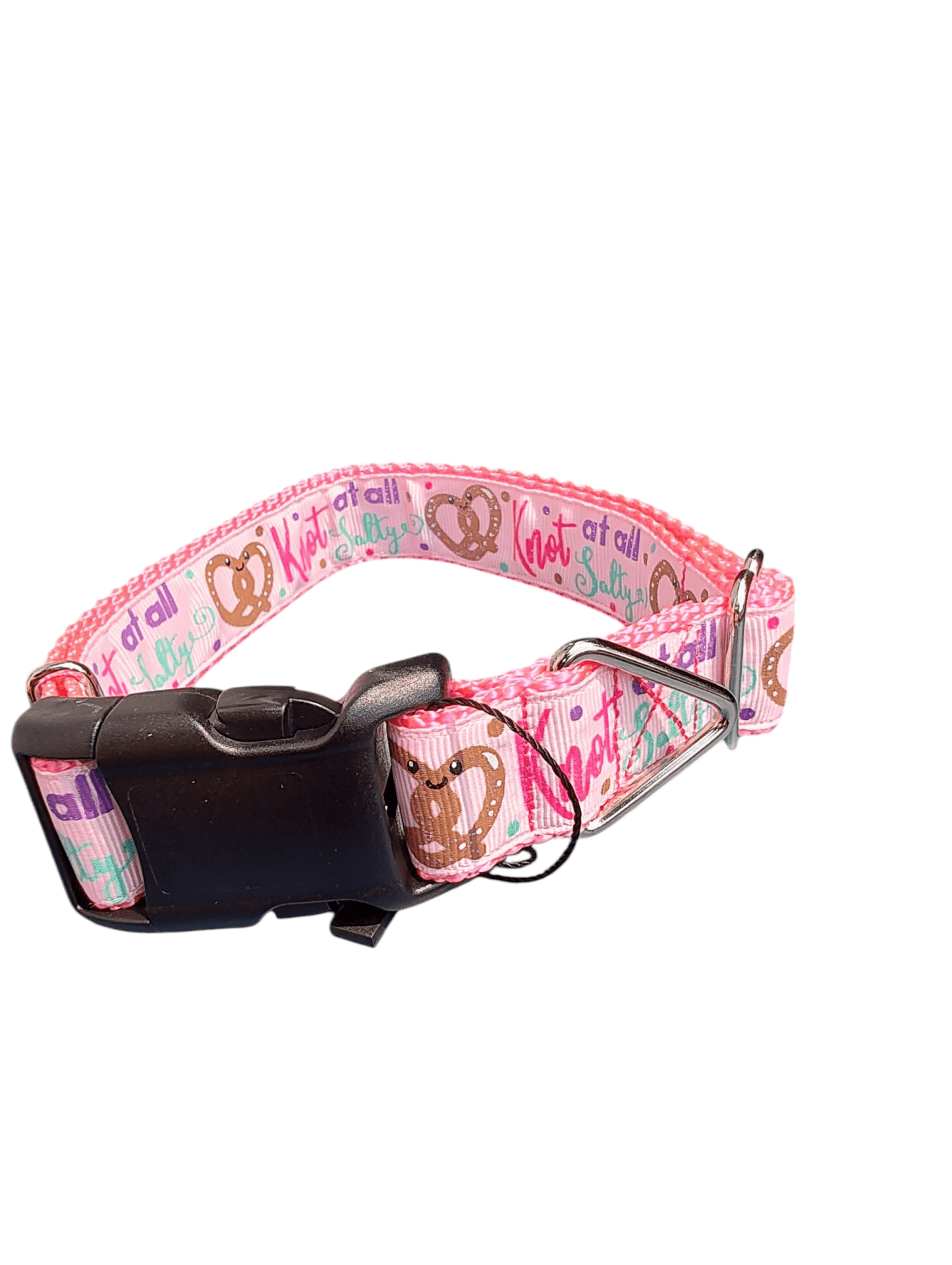 Knot At All Salty Pretzel Nylon Dog Collar - Paws & Play Paradise
