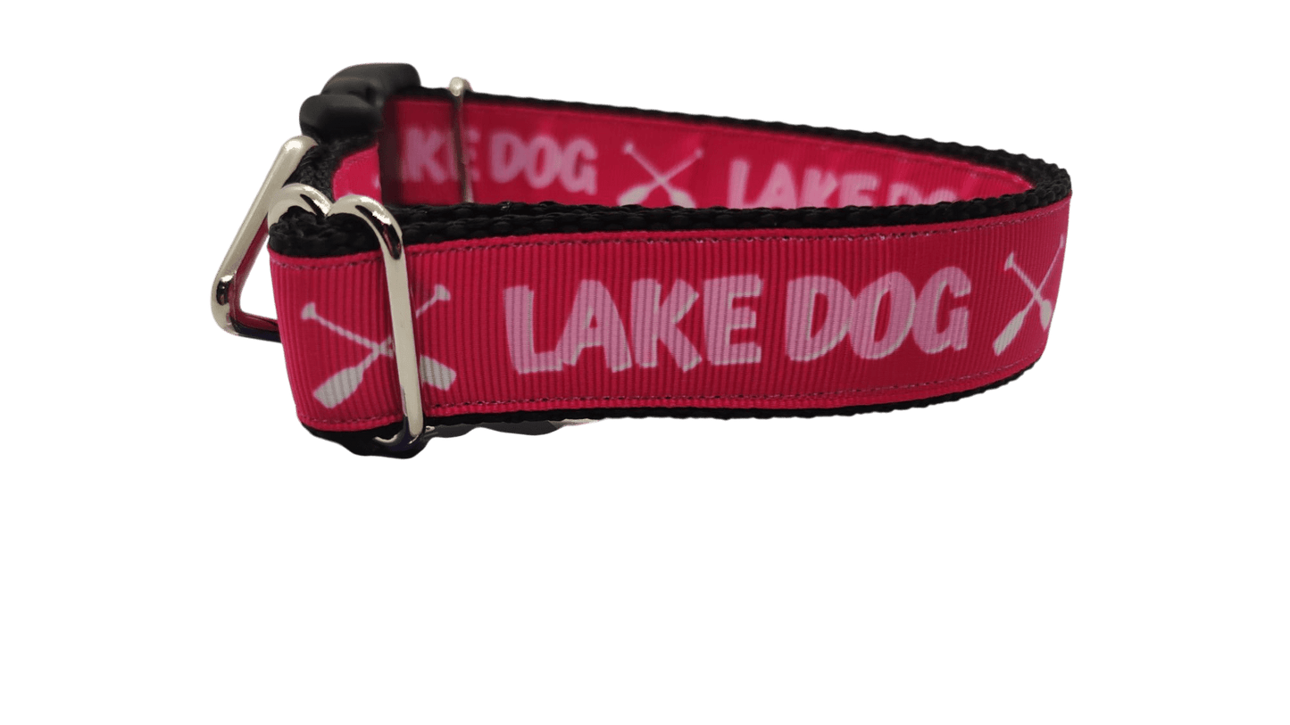 Lake Dog Pink Nylon Dog Collar - Paws & Play Paradise