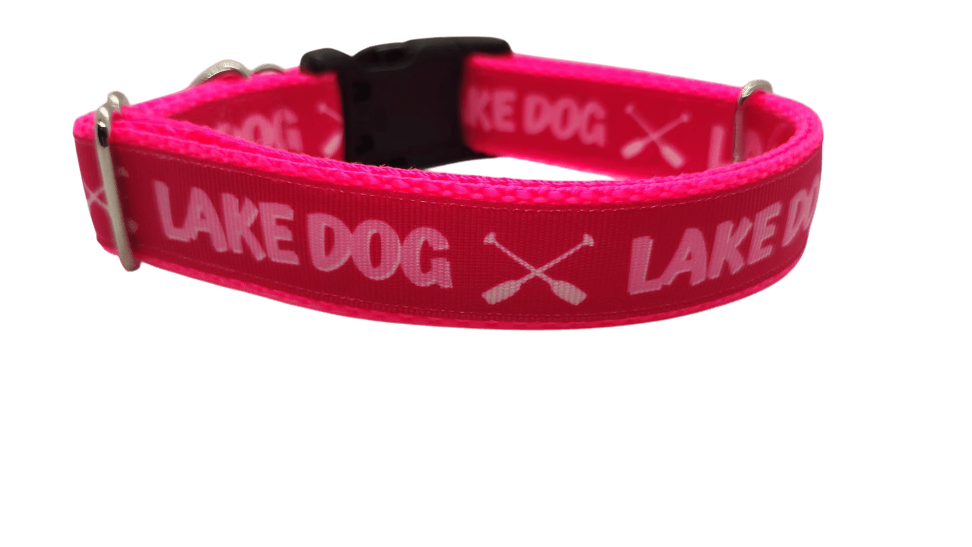 Lake Dog Pink Nylon Dog Collar - Paws & Play Paradise