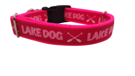 Lake Dog Pink Nylon Dog Collar - Paws & Play Paradise