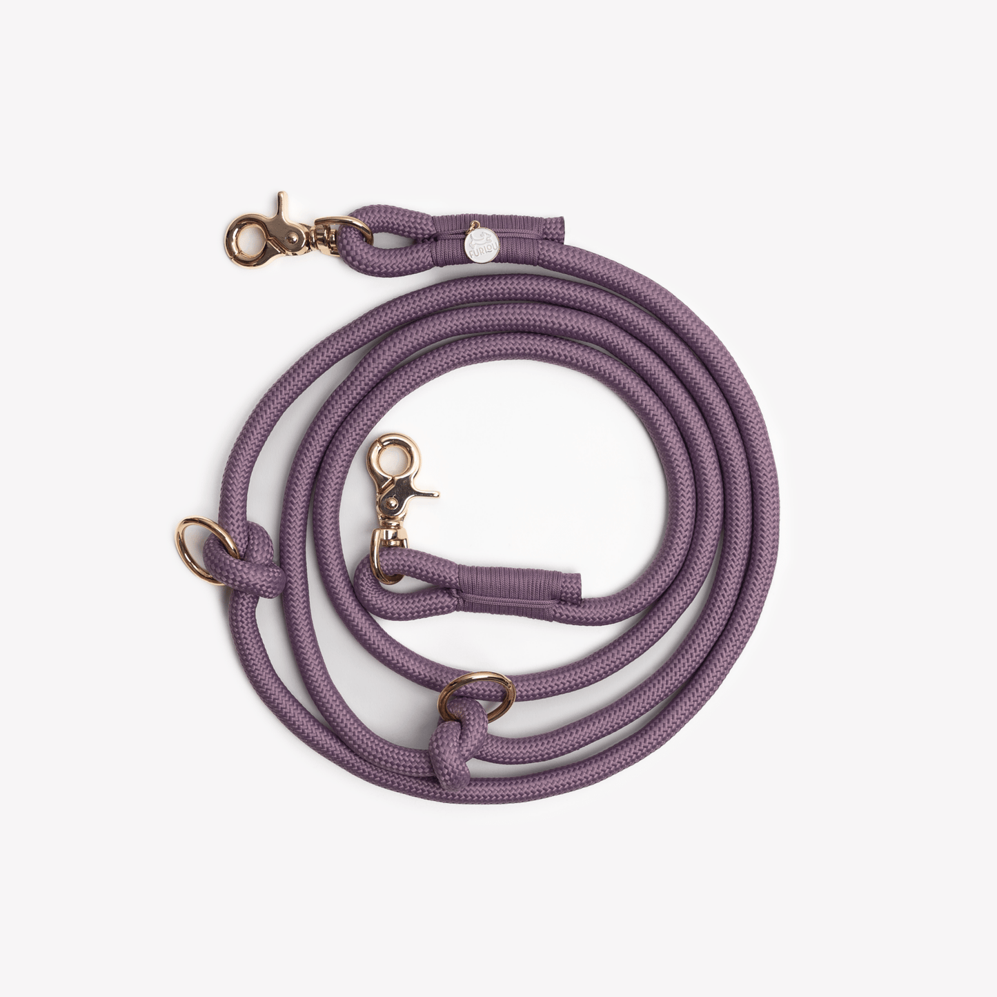 'Lilac' - Hands Free Braided Leash - Paws & Play Paradise
