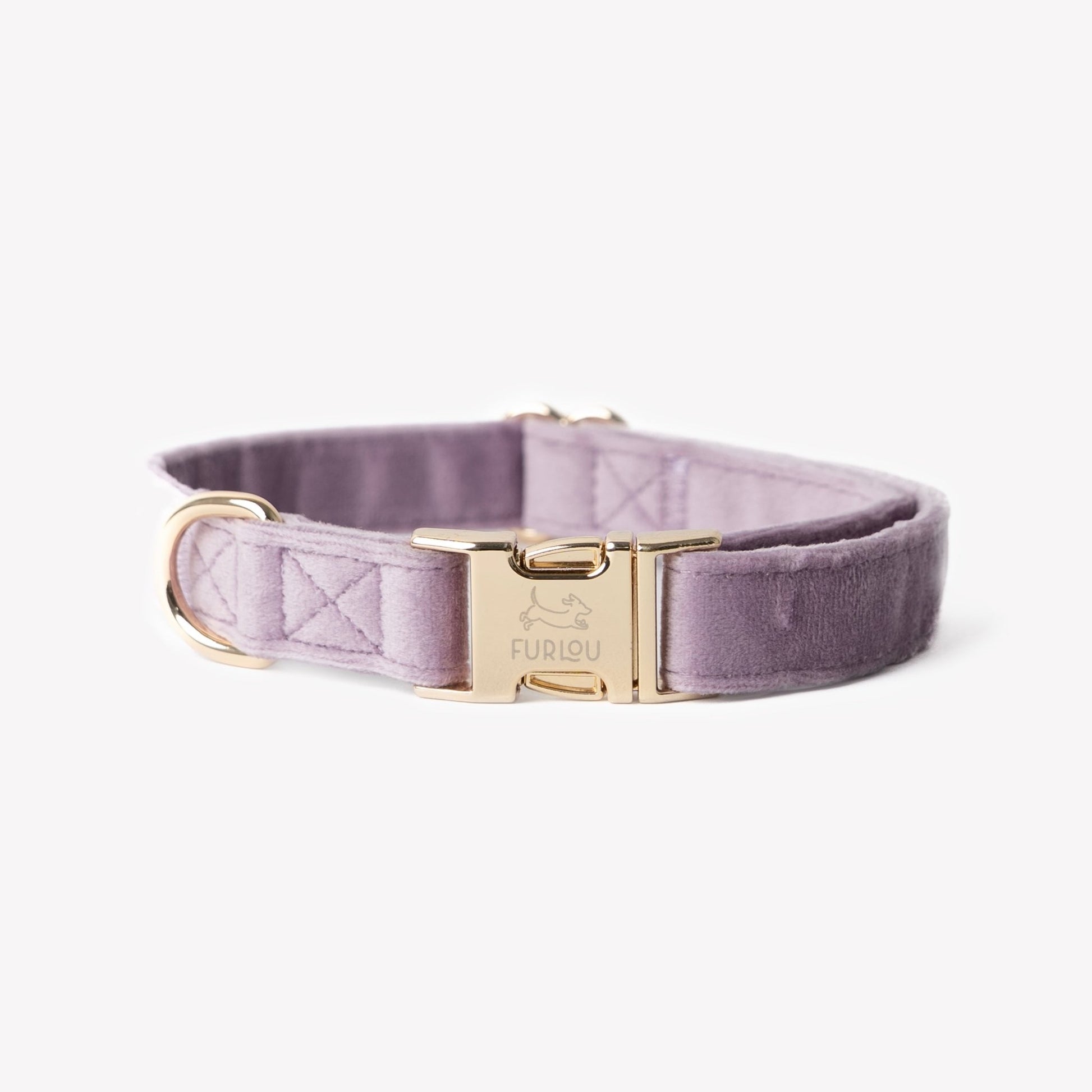 'Lilac' - Velvet Dog Collar - Paws & Play Paradise
