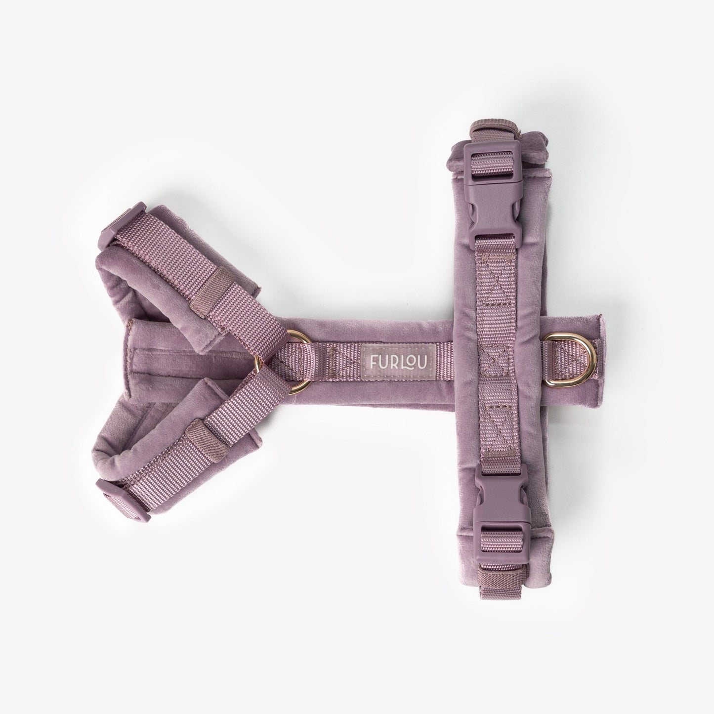 Lilac - Velvet Dog Harness - Paws & Play Paradise