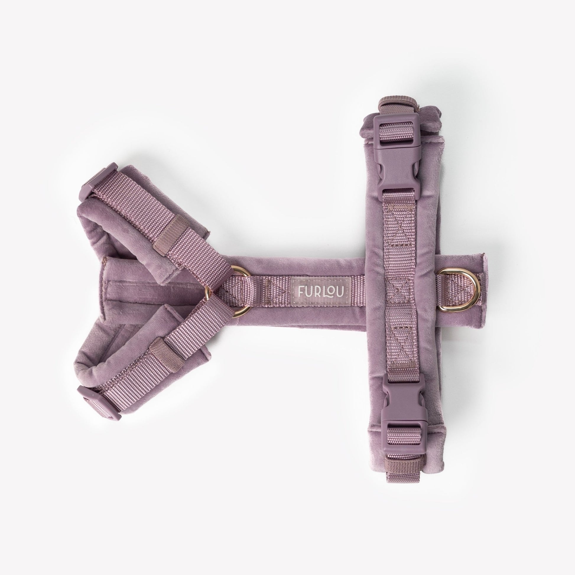 Lilac - Velvet Dog Harness - Paws & Play Paradise
