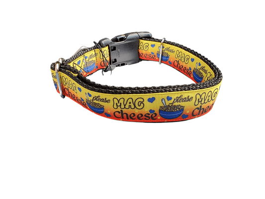 Mac and Cheese 2 Nylon Dog Collar - Paws & Play Paradise