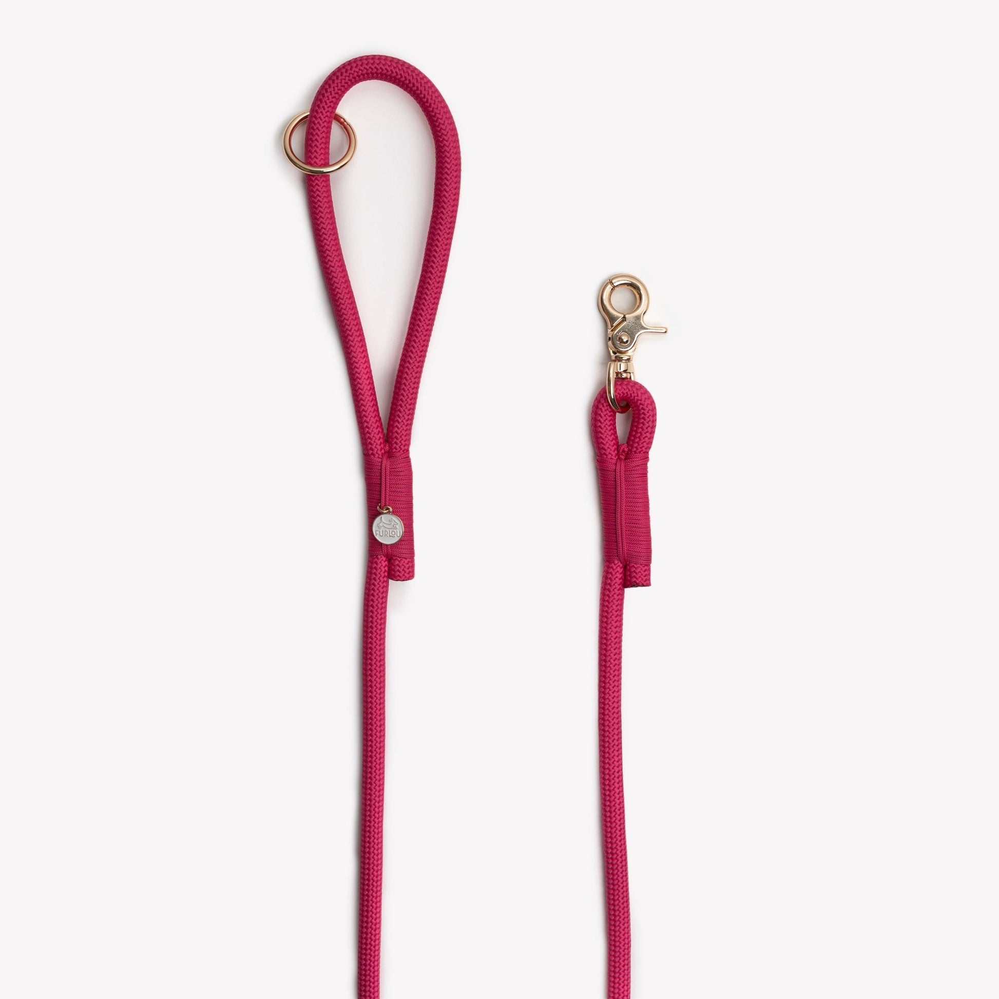 'Magenta' - Braided Rope Leash - Paws & Play Paradise